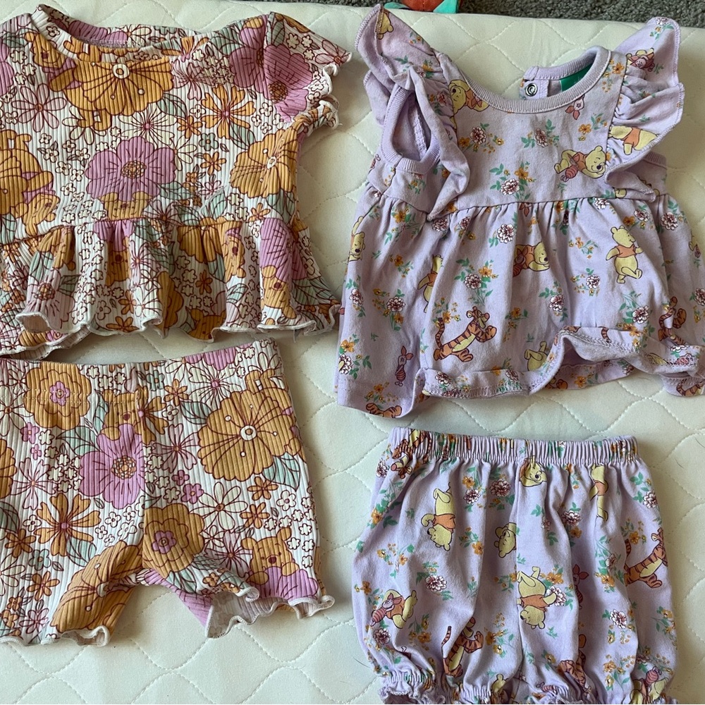 Winnie the Pooh infant outfit- sets of 2